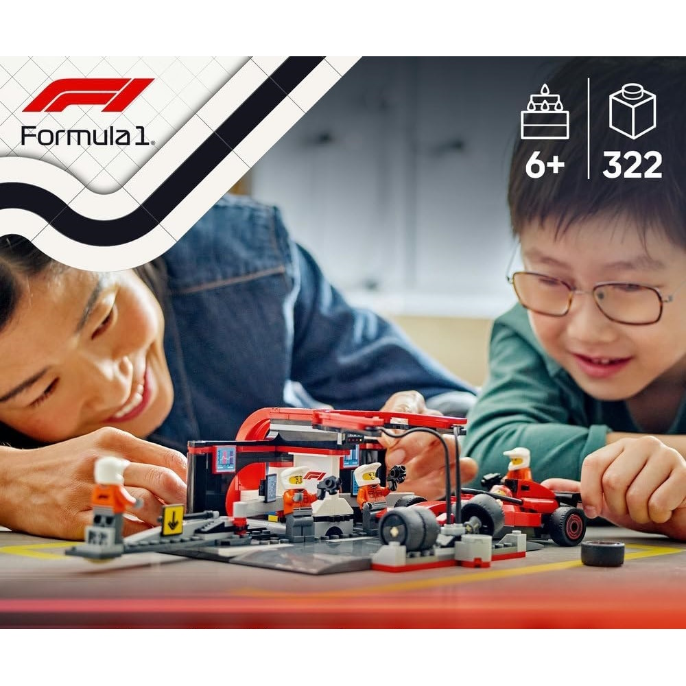 Конструктор LEGO Формула 1 Питстоп Ferrari Car 60443 - фото 8