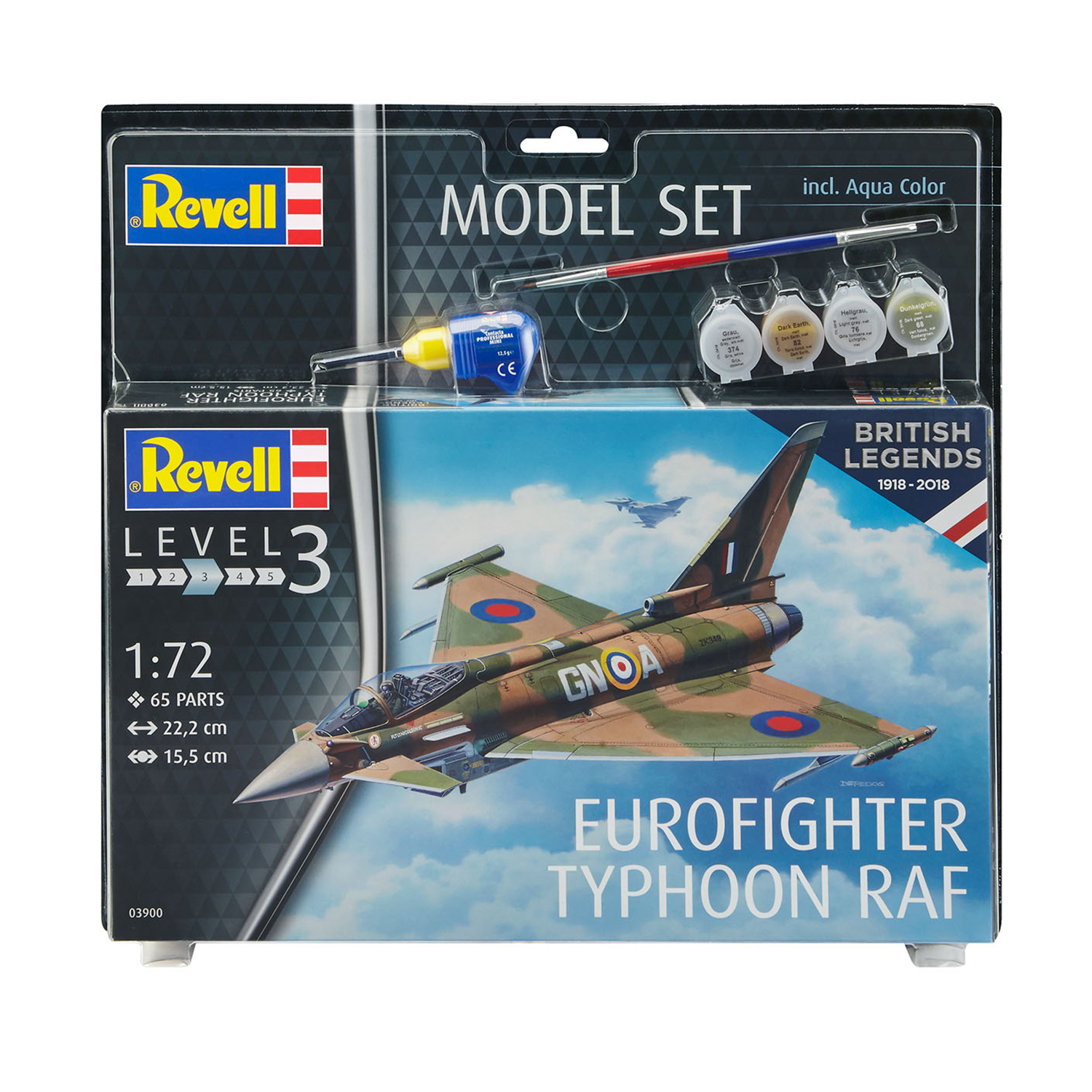 Сборная модель Revell 100 лет ВВС Великобритании: Многоцелевой истребитель Eurofighter Typhoon RAF 63900 - фото 4