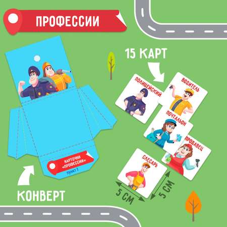 Интерактивная игра-лэпбук Лас Играс «Карта профессий»