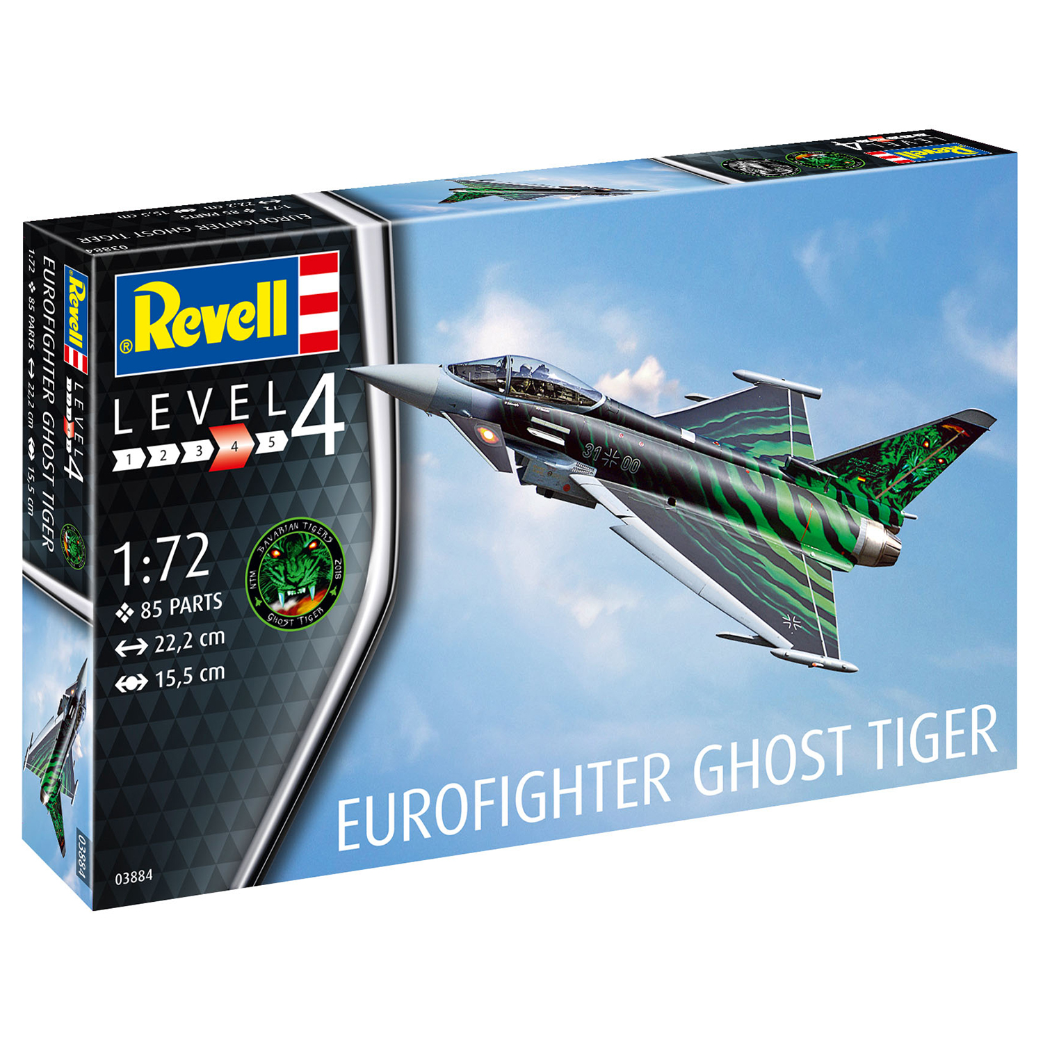 Сборная модель Revell Многоцелевой истребитель Eurofighter Ghost Tiger 03884 - фото 4