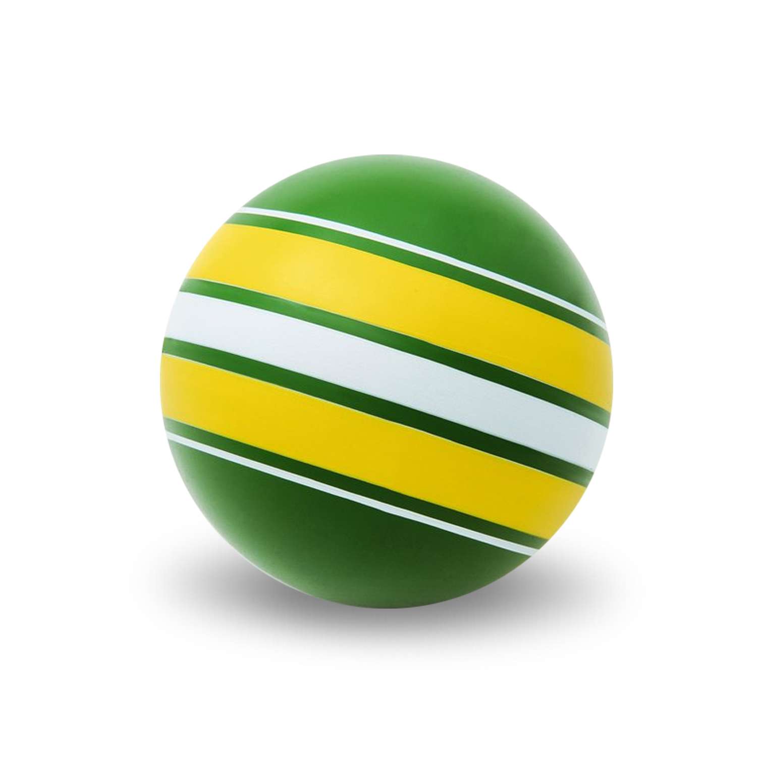 Мяч ЧАПАЕВ Ободок зеленая желтая полоса 200мм - фото 2