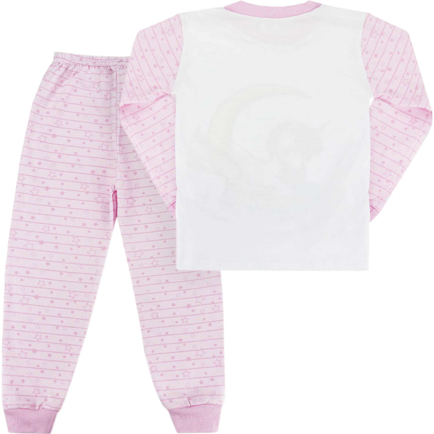 Пижама Babycollection 00-00023863 белый,бледно-розовый - фото 2
