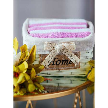 Подарочное полотенце Arya Home Collection 30X30 6 штук Home Ecru