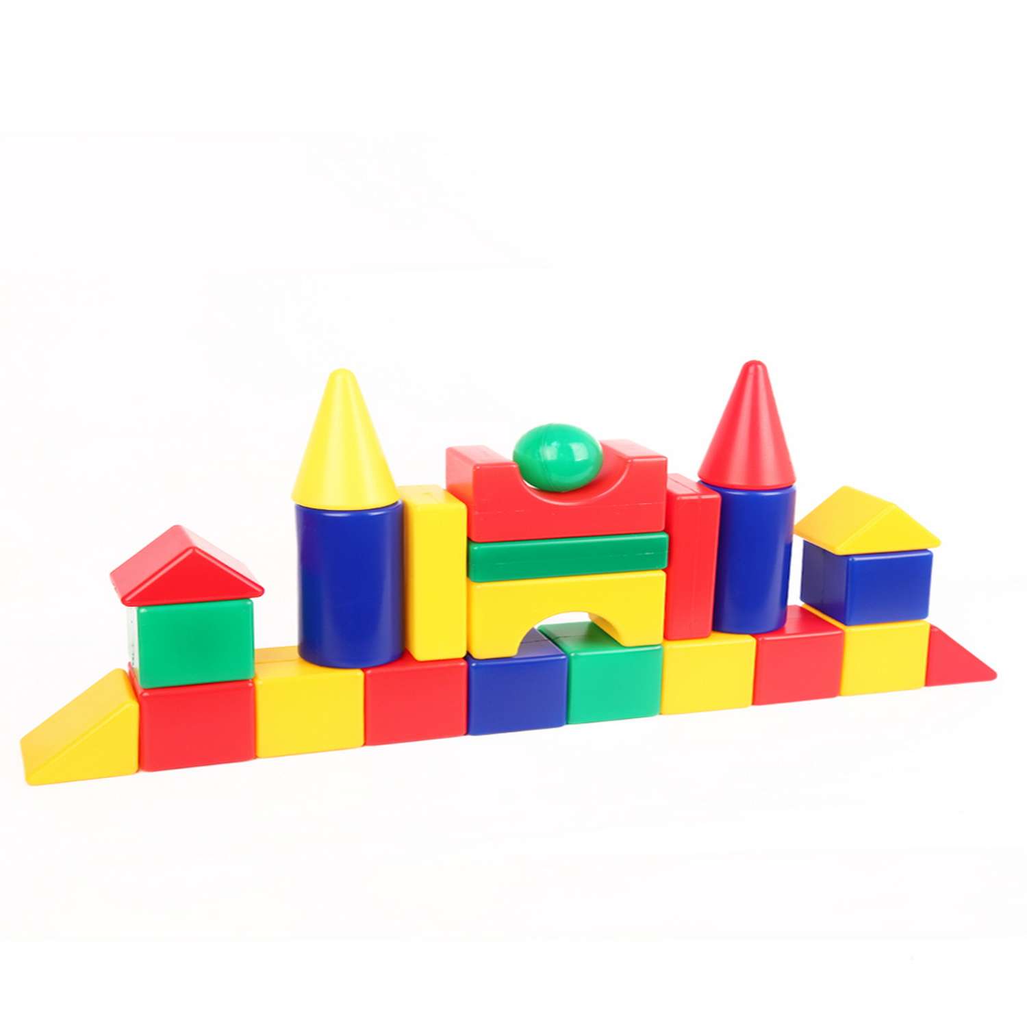 Конструктор детский кубики Green Plast Мой городок 24 детали развивающая игрушка - фото 4