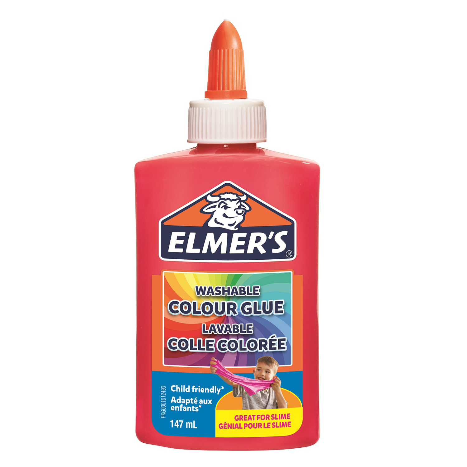 Клей для слаймов Elmers Color Glue 147 мл непрозрачный Розовый - фото 1