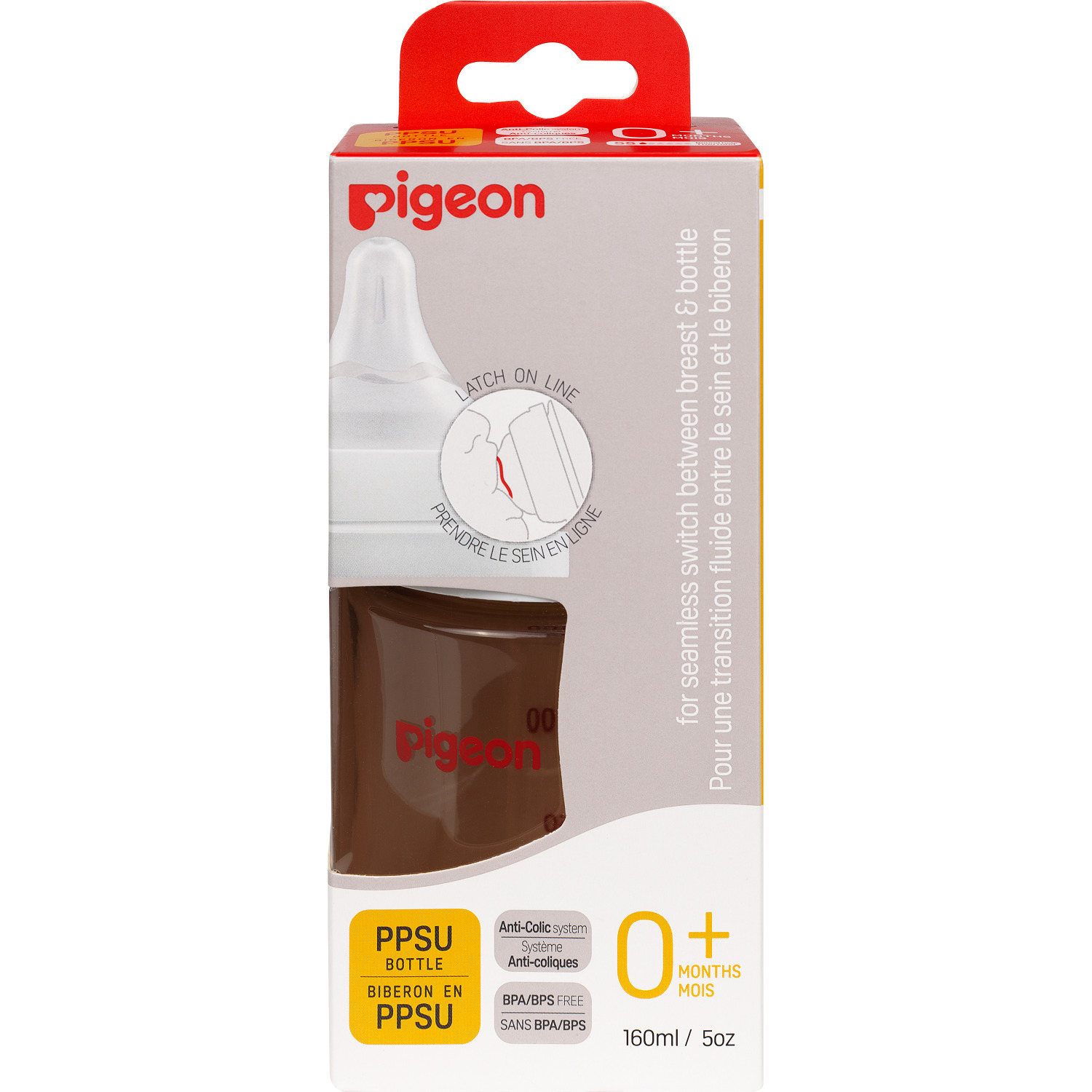 Бутылочка Pigeon для кормления из премиального пластика 160мл PPSU 80277 - фото 16