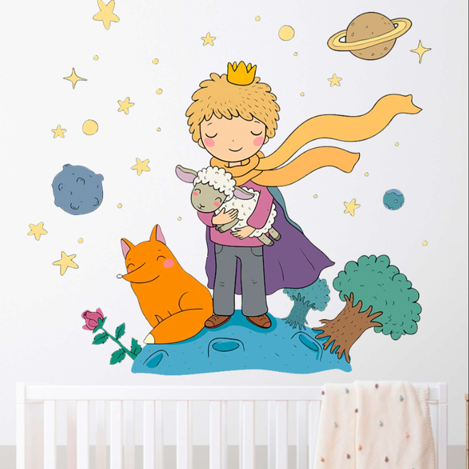 Наклейка интерьерная Woozzee Маленький принц - фото 1
