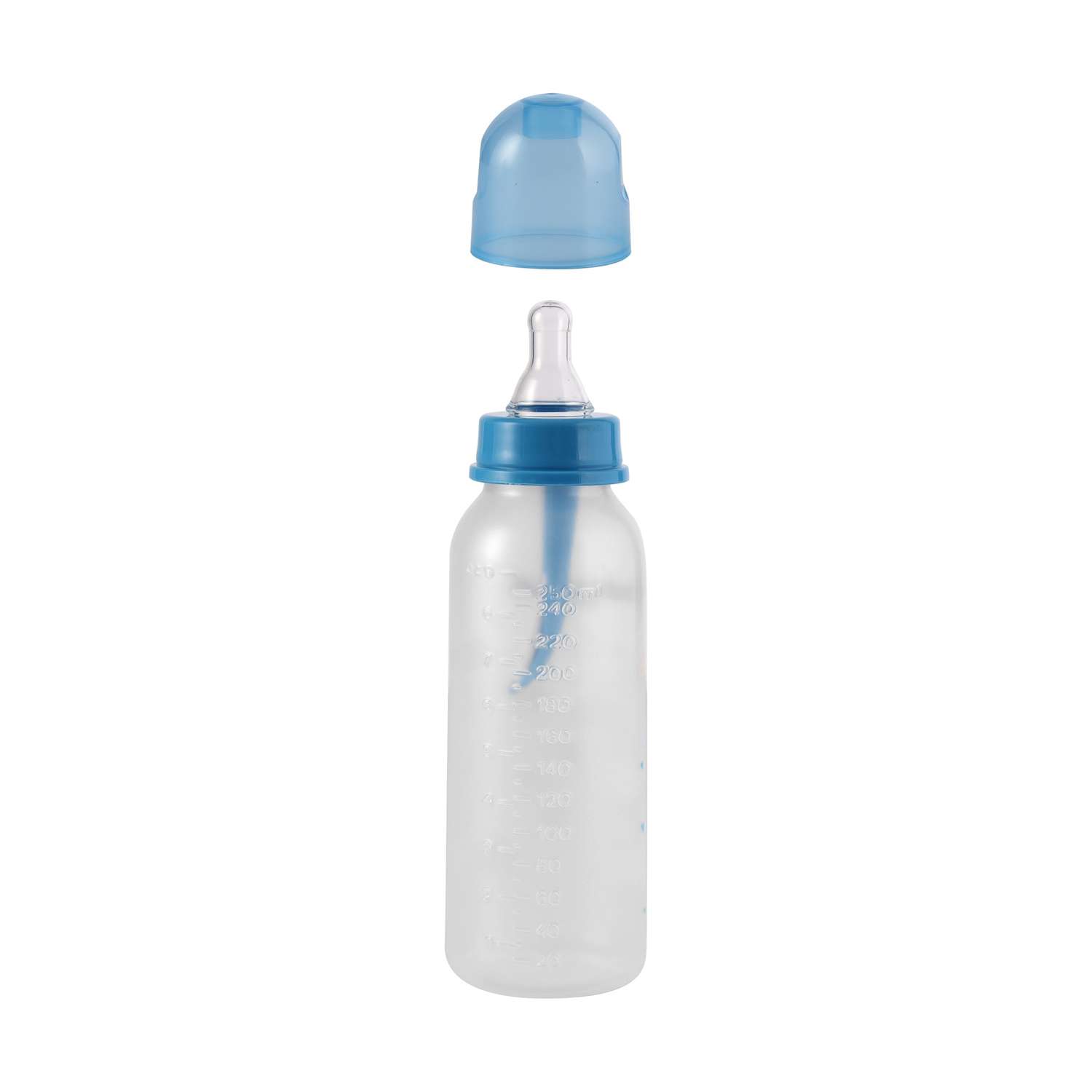 Бутылочка для кормления Baby Plus с ложкой и соской BP5114-C-1 250 мл синяя - фото 3