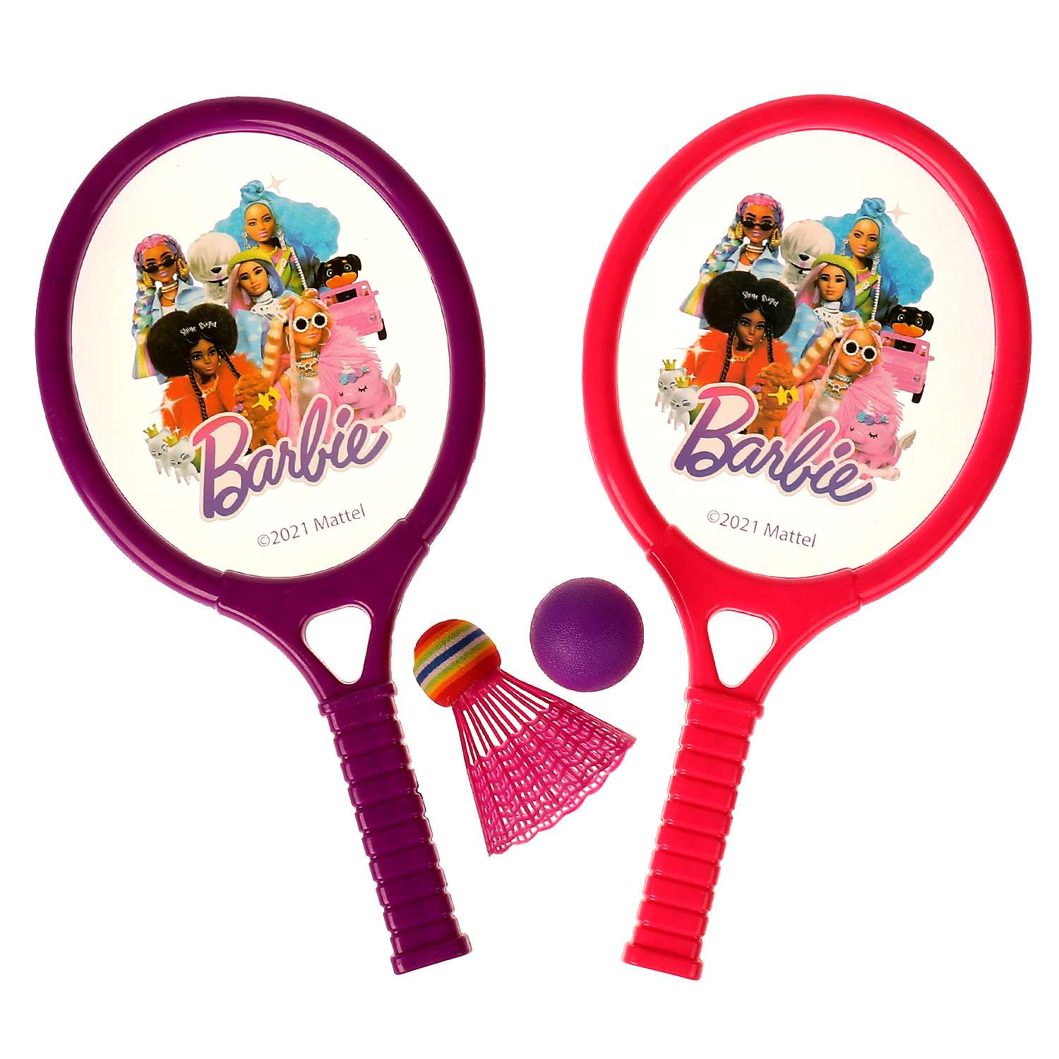 Набор с ракетками Играем Вместе Барби 2в1 бадминтон и теннис - фото 2