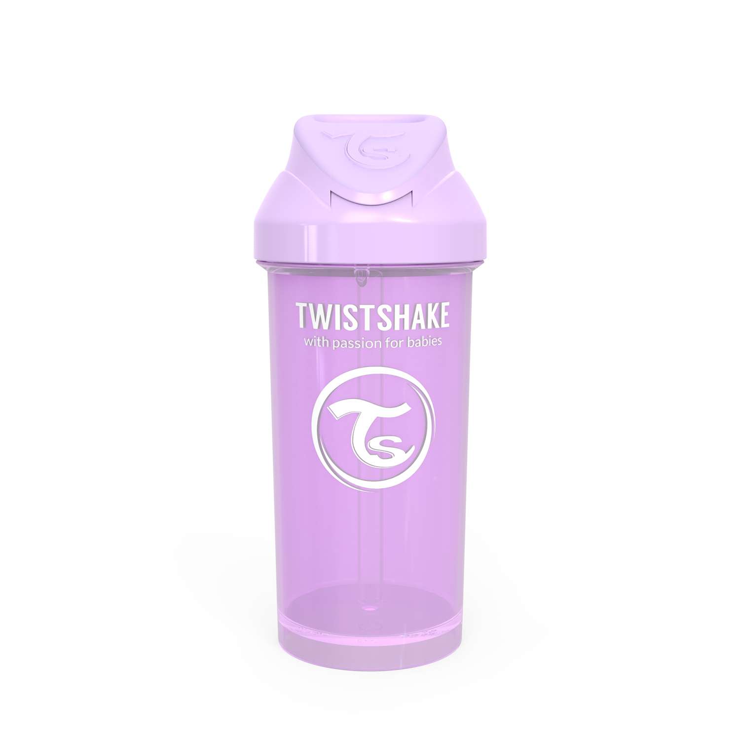 Поильник-непроливайка Twistshake с трубочкой Пастельный фиолетовый 360 мл 6 мес+ - фото 9