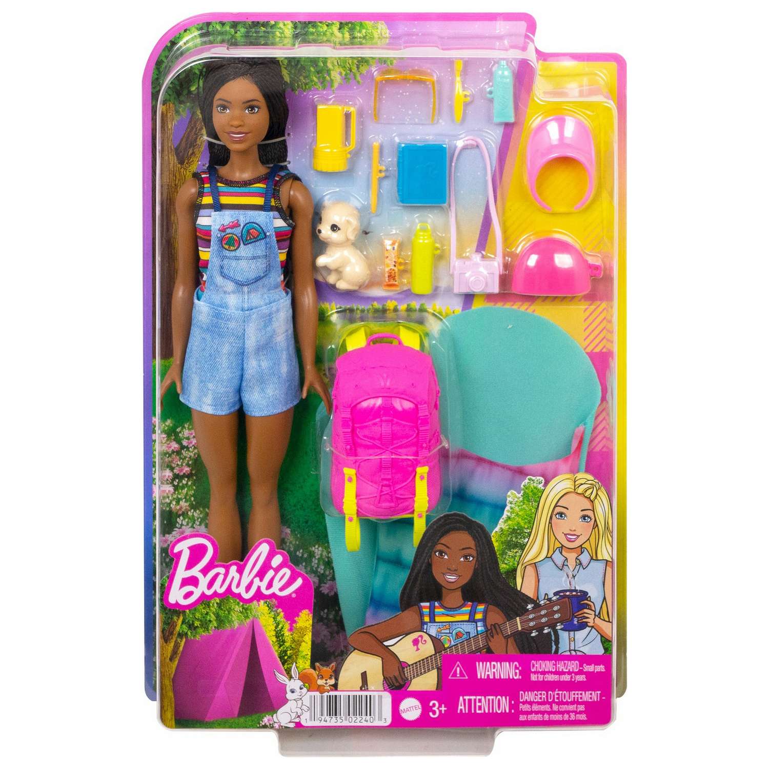Набор игровой Barbie Бруклин Кемпинг кукла с питомцем и аксессуарами HDF74 HDF74 - фото 2