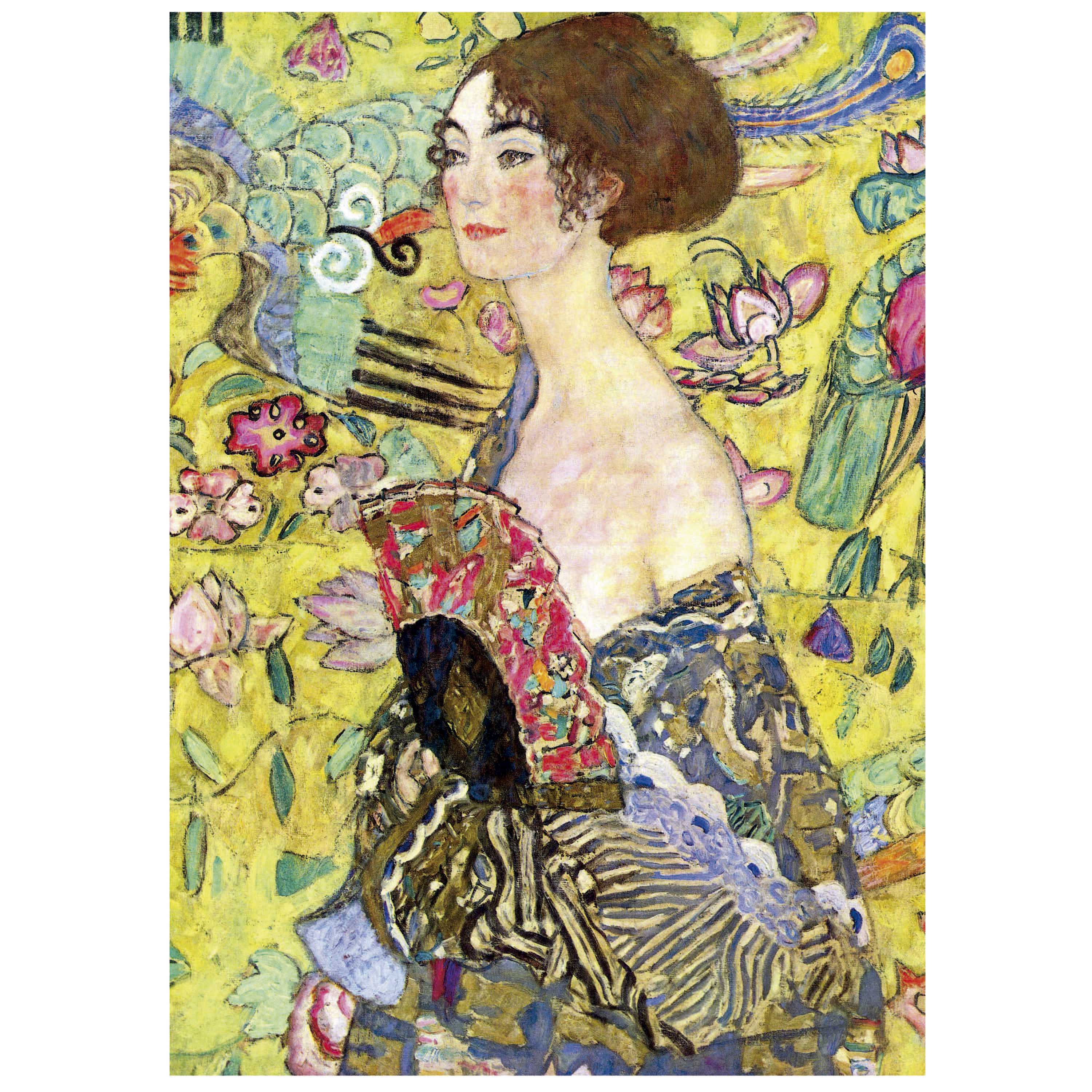 EDUCA 1000 Pieces Lady With Fan Gustav Klimt Puzzle