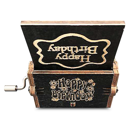 Шкатулка музыкальная Правила Успеха Happy birthday black