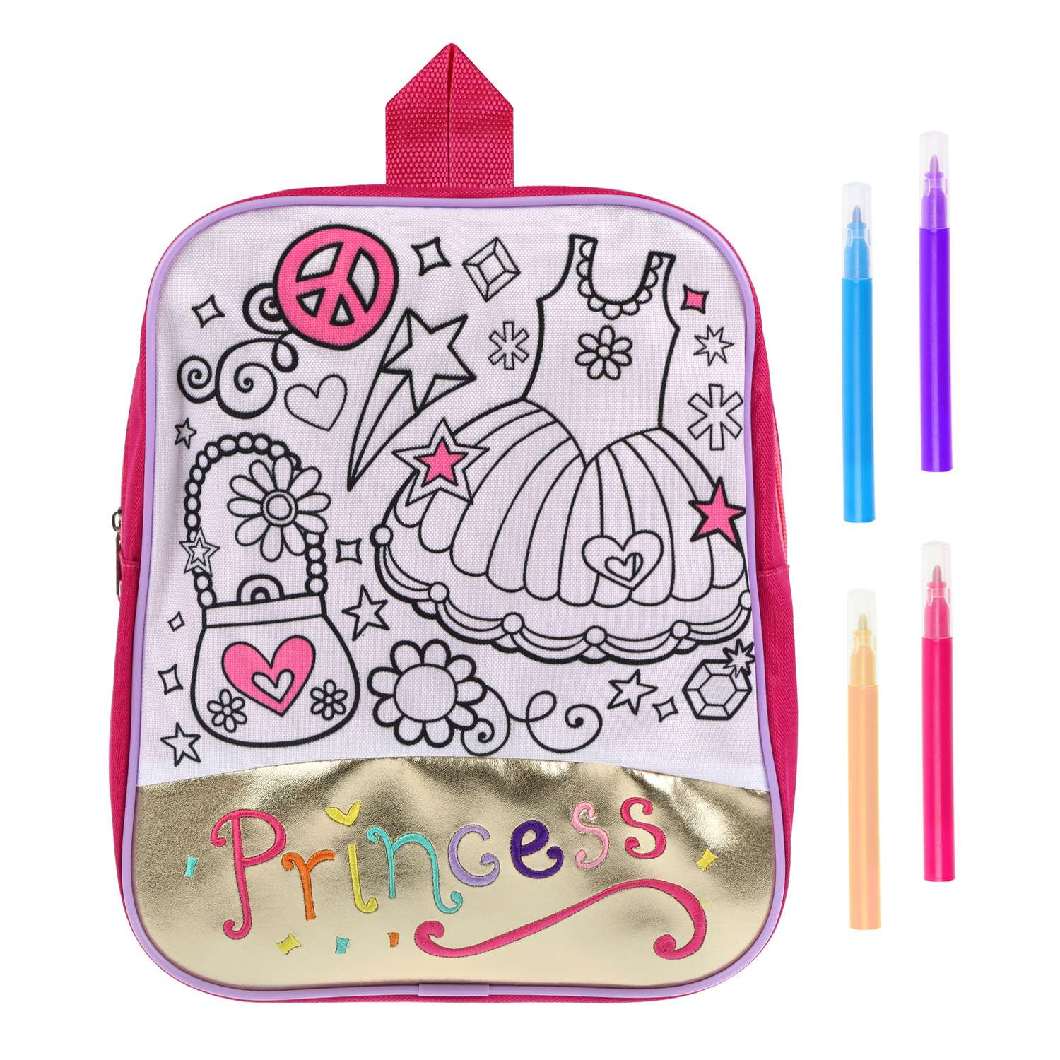 Набор для росписи рюкзака Color Puppy Принцесса - фото 1