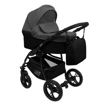 Коляска 2в1 Sweet Baby Vita Grey Black