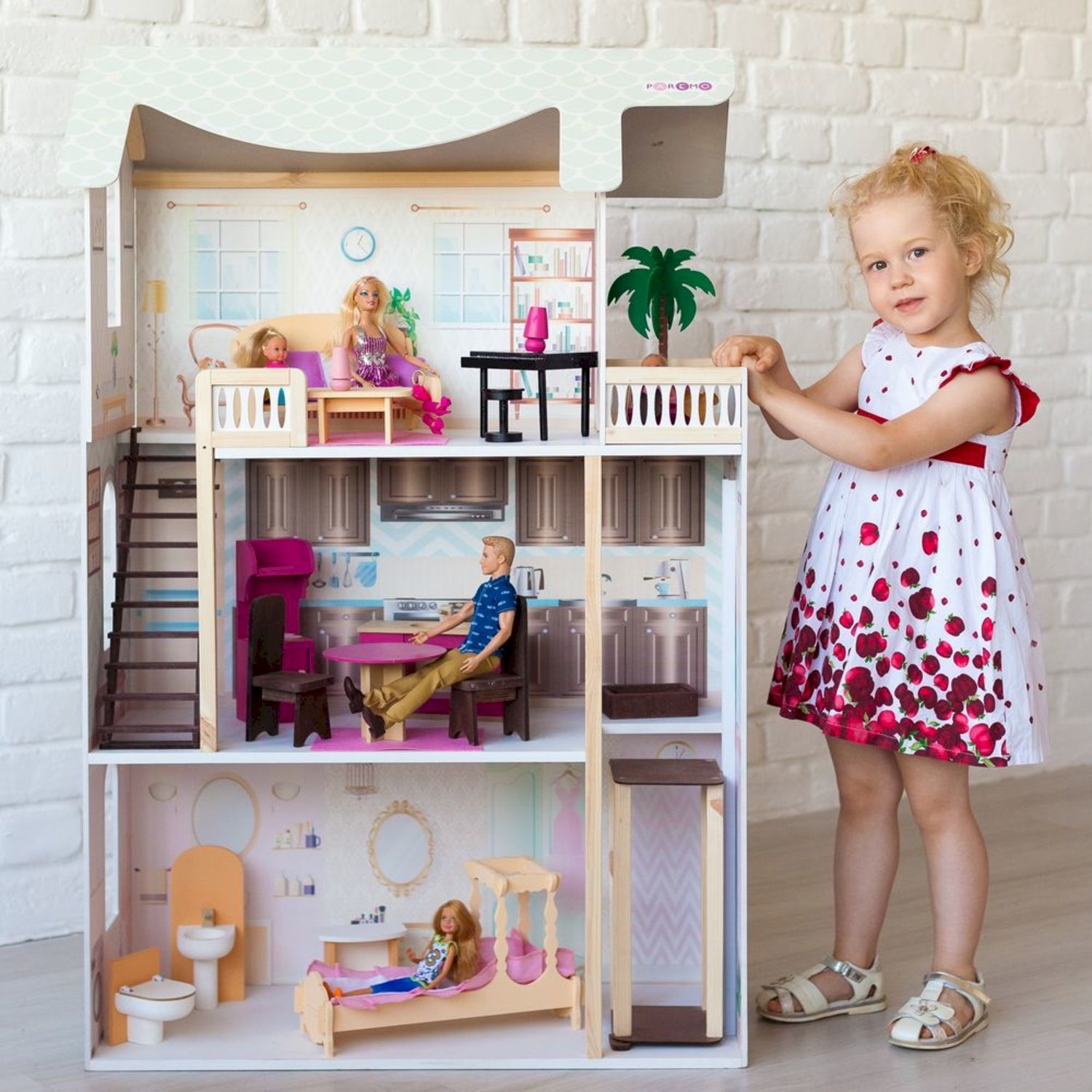 Кукольный домик Paremo Сан-Ремо с мебелью 20 предметов PD318-06 PD318-06 - фото 1
