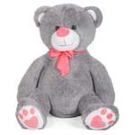 Мягкая игрушка Тутси Медведь Лапочкин игольчатый 60 см серый
