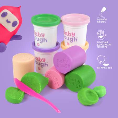 Тесто для лепки BabyDough Play-Doh! 4 цвета