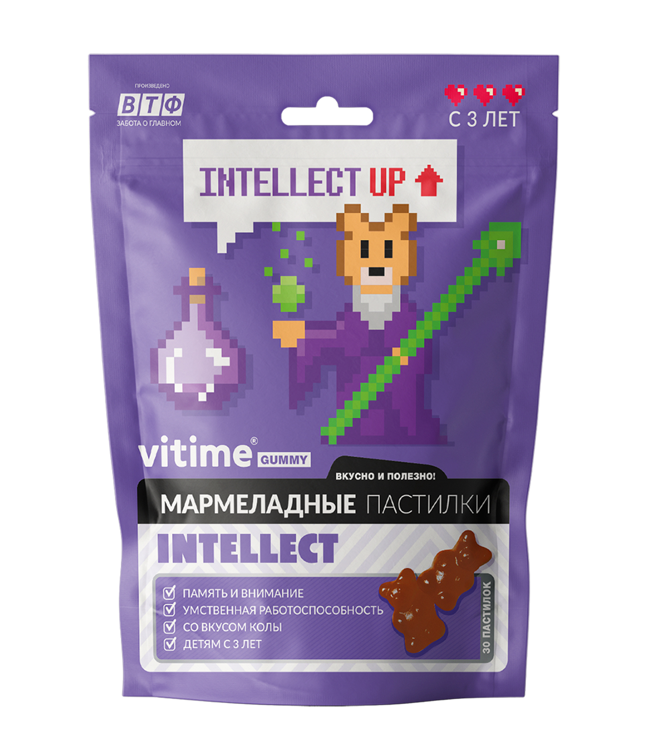 Биологически активная добавка Vitime Gummy Интеллект 30*2.5г - фото 1