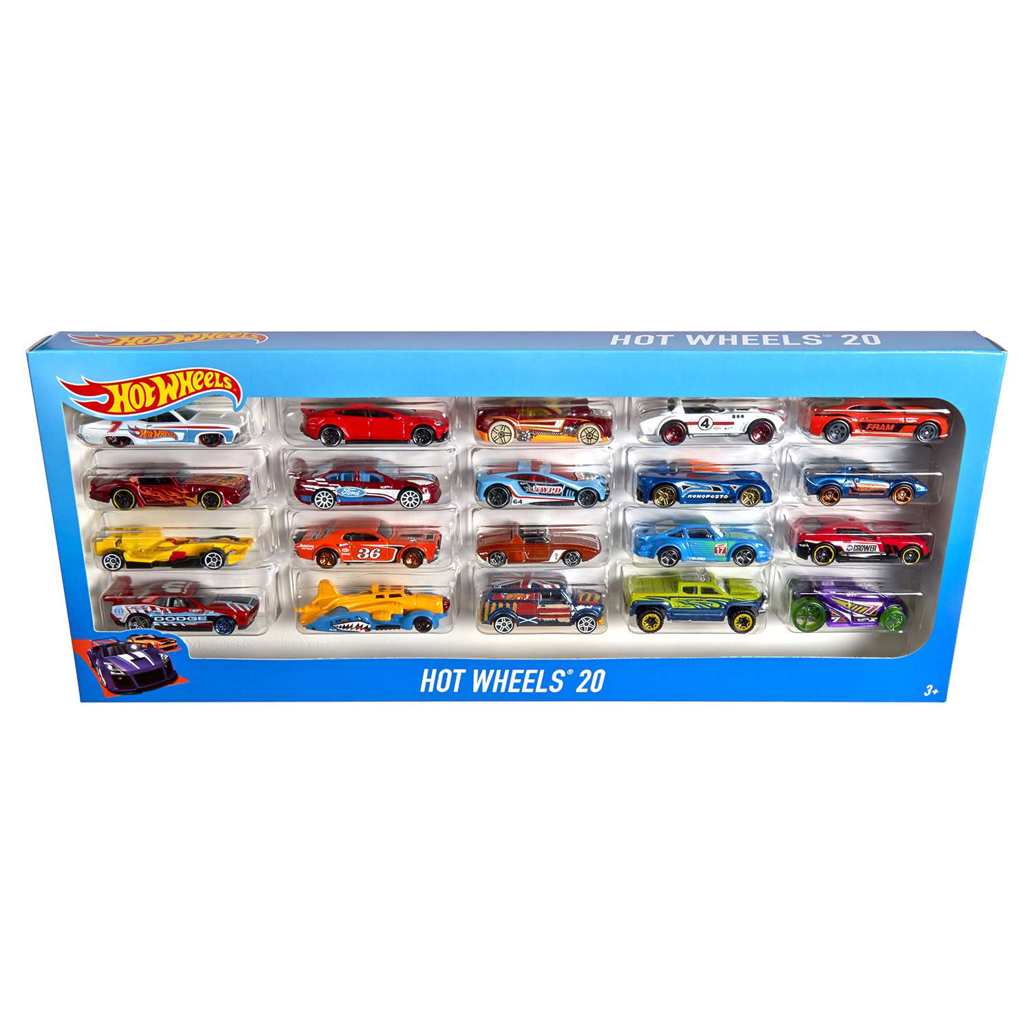 Hot wheels 20 store car pack