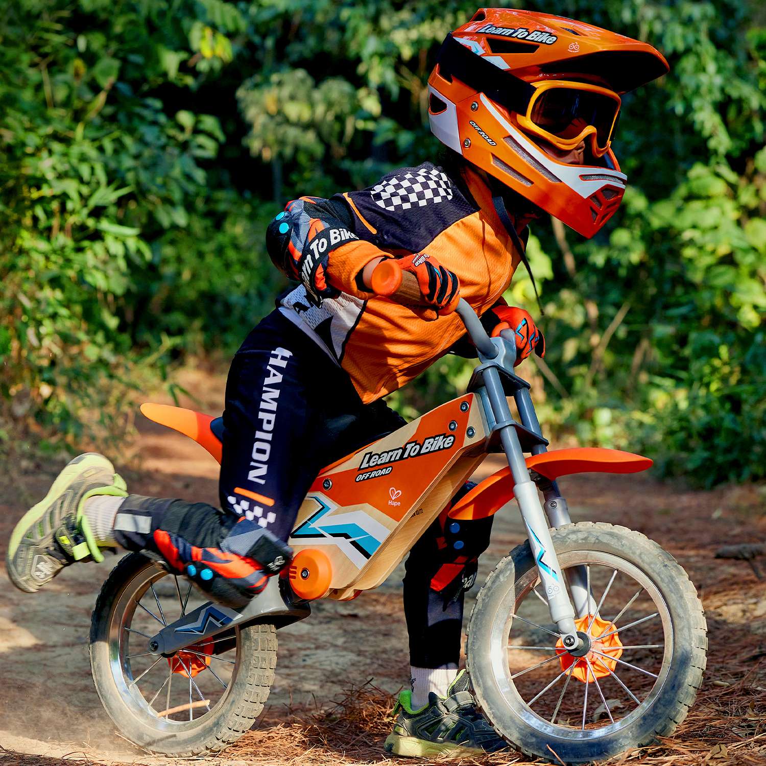 Беговел для детей HAPE learn to Ride оранжевый E1092_HP - фото 5