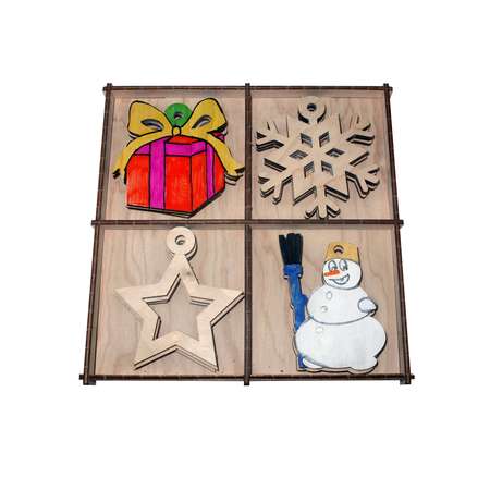 Набор для творчества Happycon ХэппиАрт 3 Снеговик-подарок HK-ART3