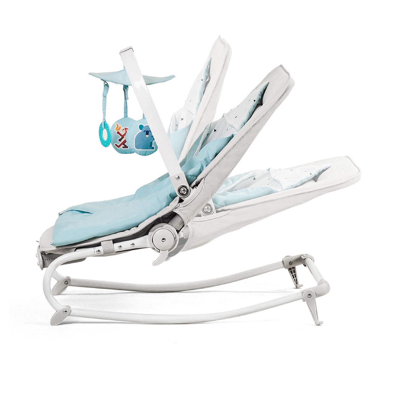 Шезлонг Kinderkraft Felio Light Blue - фото 3