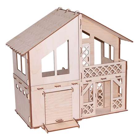 Конструктор Paremo Дачный кукольный домик с гаражом 90 элементов PD218-07