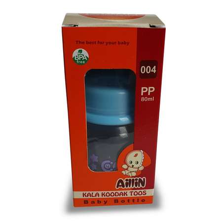 Бутылочки для кормления AilliN 2шт. с ручками 80мл и 240мл голубые