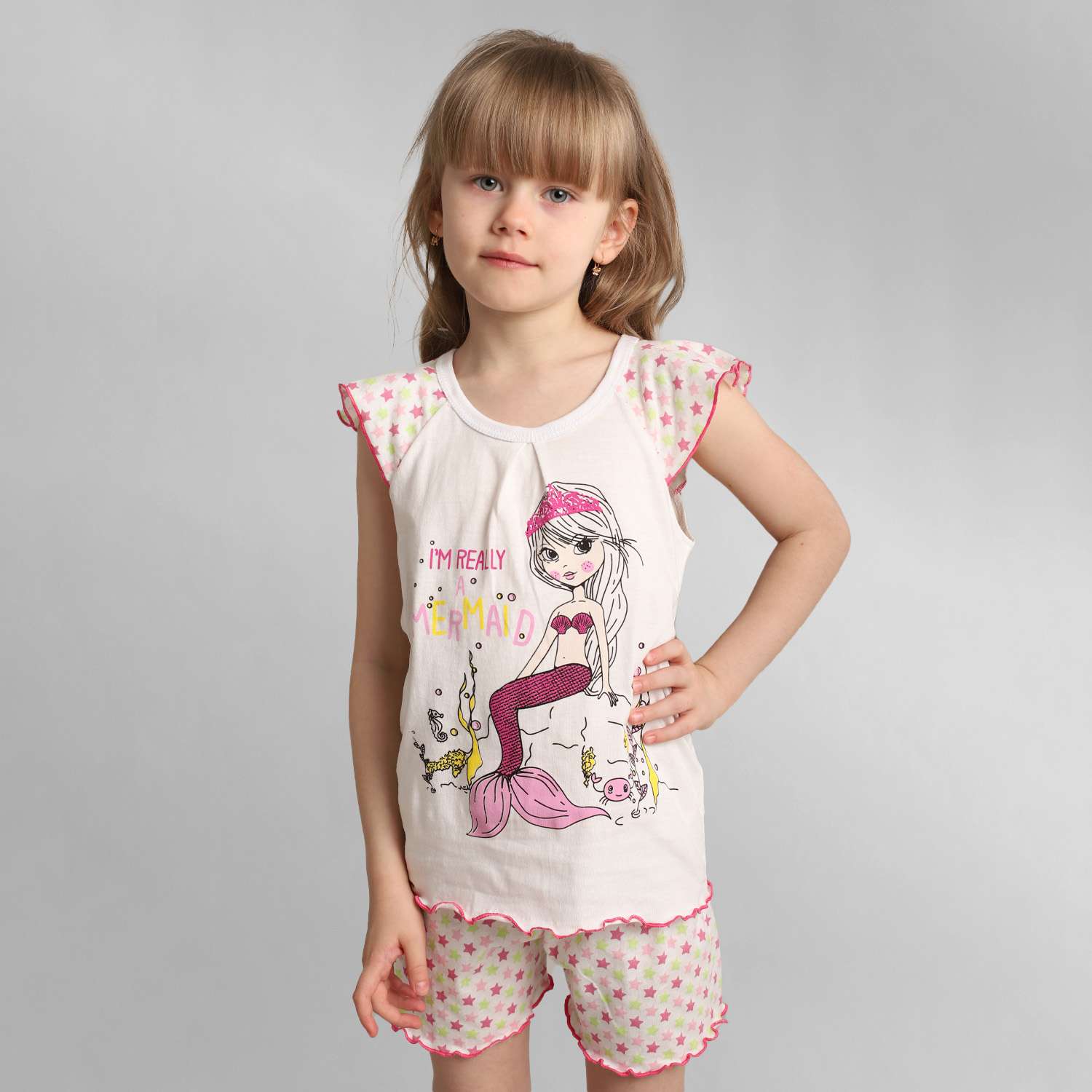 Пижама Babycollection 00-00028318молочный светло-розовый - фото 3