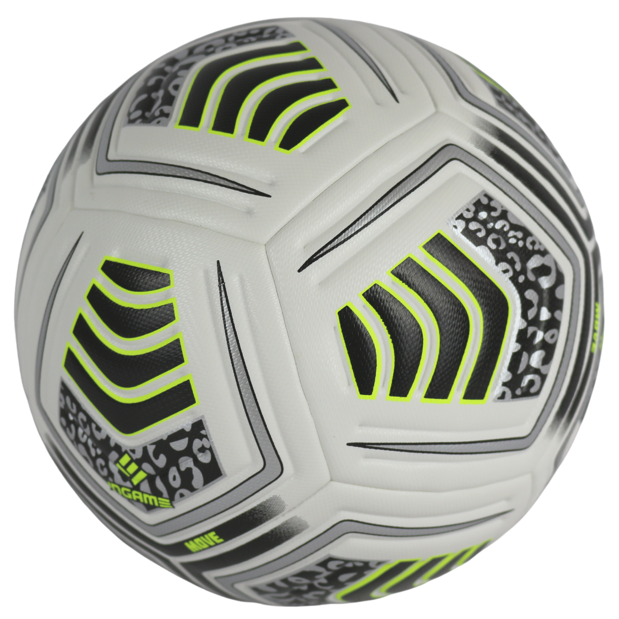 Мяч футбольный InGame Move №5 зеленый IFB-0415 - фото 3