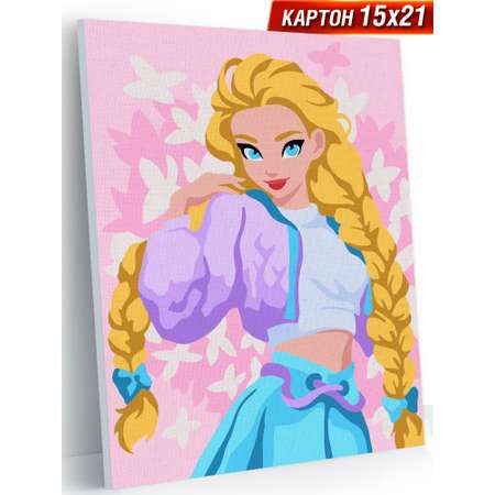 Живопись по номерам Hobby Paint картон 15х21 см Модница