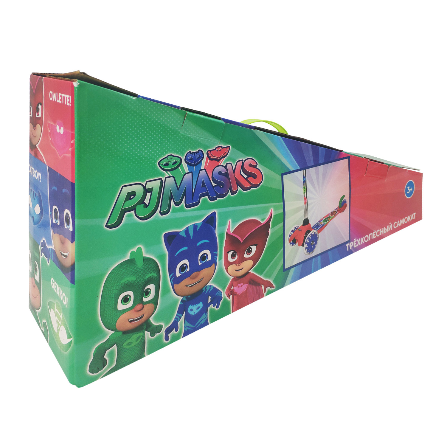 Самокат 1TOY PJ Masks 3 колесный Т15438Д - фото 3