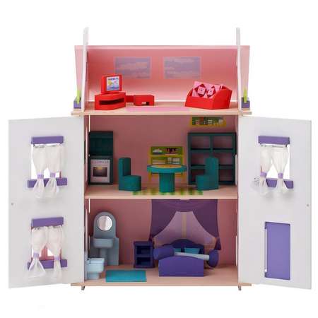 Кукольный домик  Paremo Анастасия с мебелью 14 предметов PD115