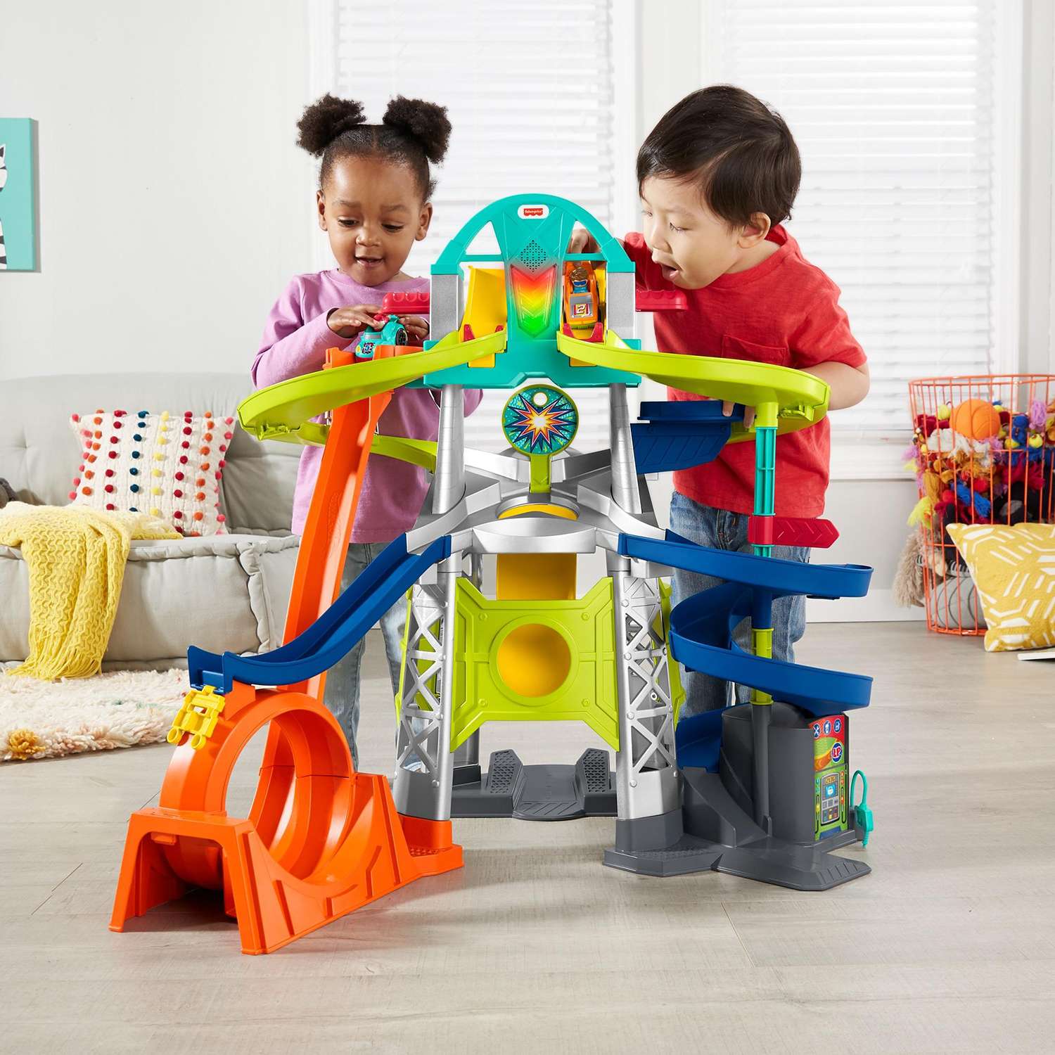Игровой набор Fisher Price Запуск и винтовая трасса - фото 8