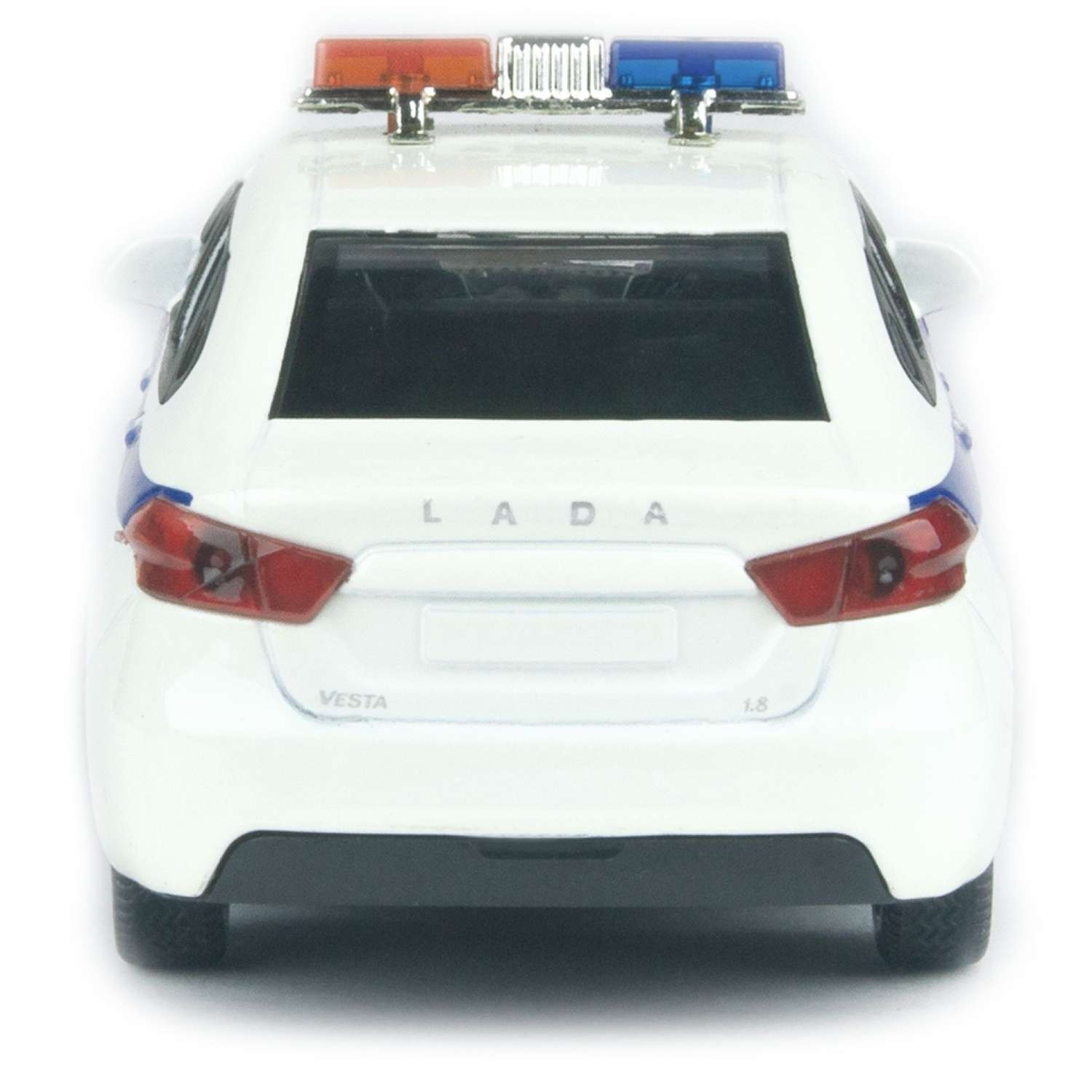 Машинка AUTOGRAND LADA VESTA полиция металлическая с инерционным механизмом 11 см 68332 - фото 8