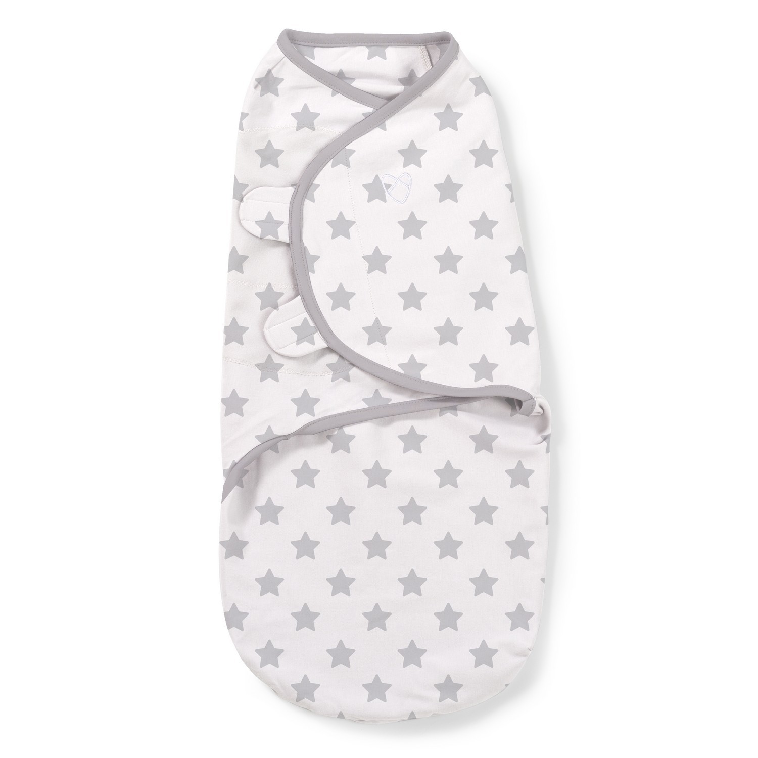 Конверт Summer Infant Swaddle Белый принт Серые звезды 55986 - фото 1