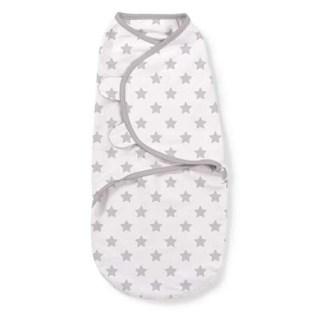 Конверт Summer Infant Swaddle Белый принт Серые звезды 55986