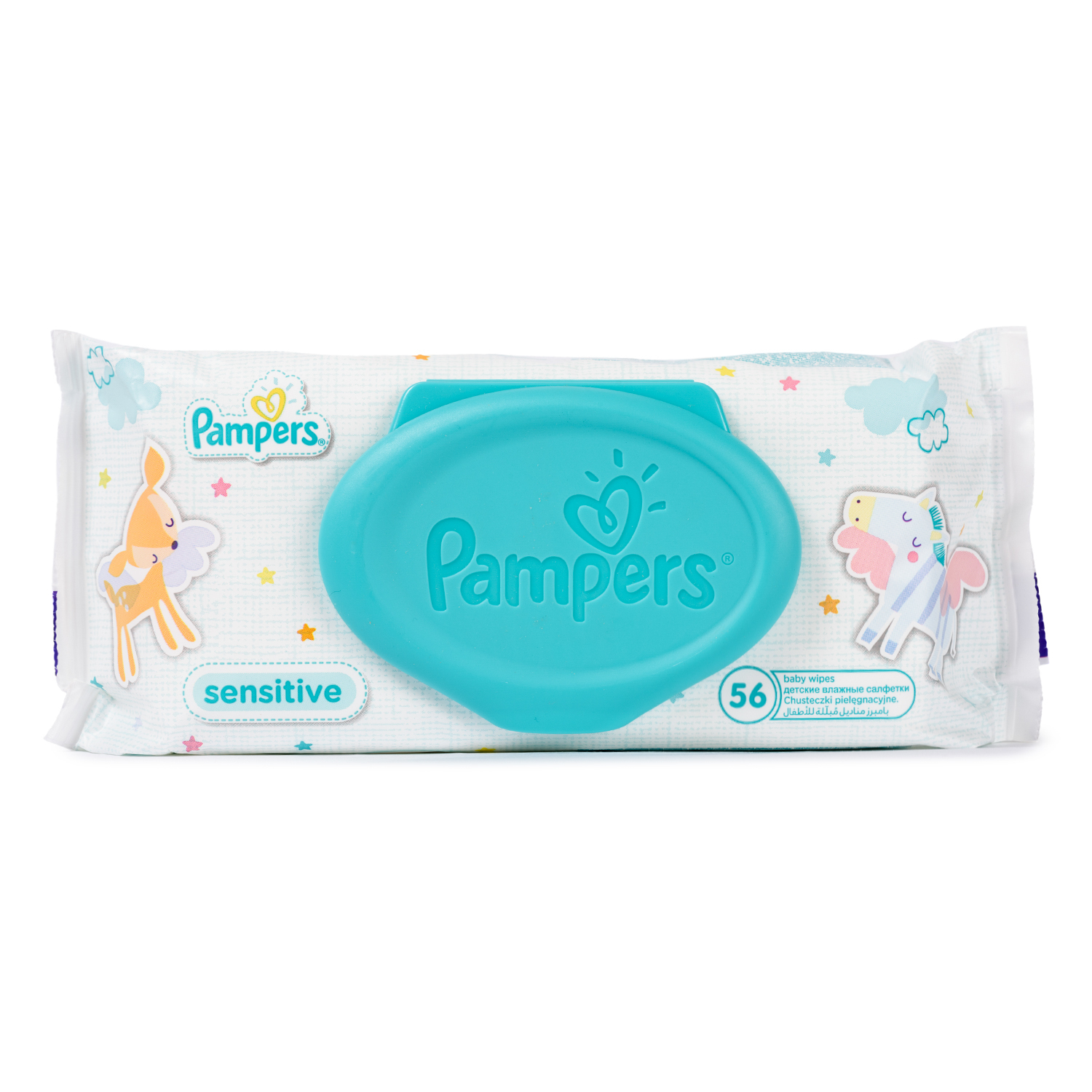 влажные Салфетки Pampers Sensitive Сменный блок 56 шт. в ассортименте - фото 12