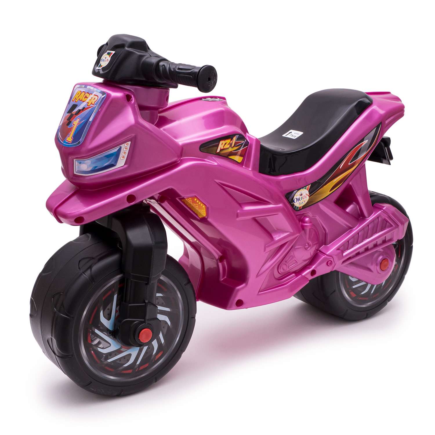 Мотоцикл-каталка ORION TOYS МП 2 колеса розовый - фото 1