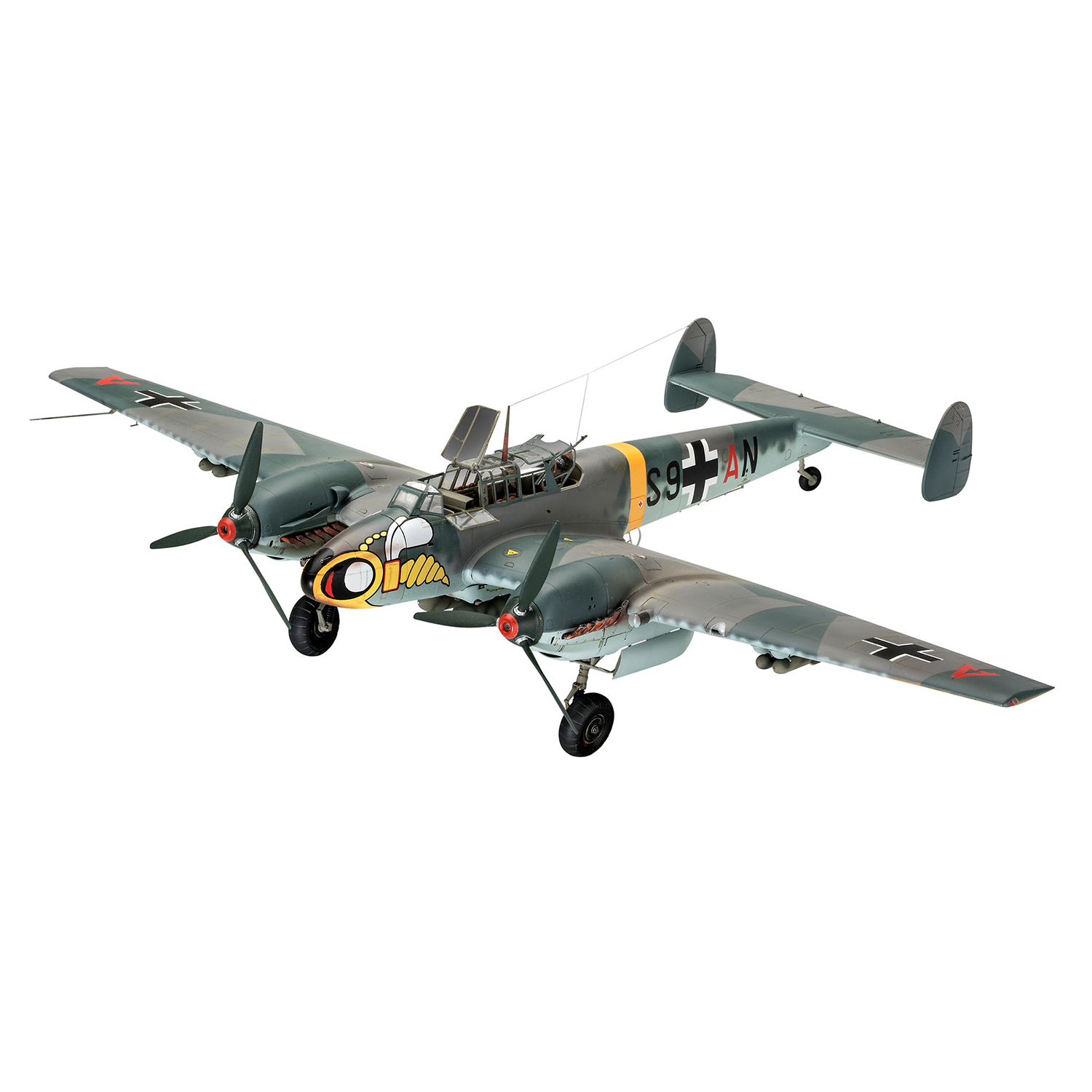 Сборная модель Revell Тяжелый истребитель Messerschmitt Bf110 C-7 04961 - фото 1