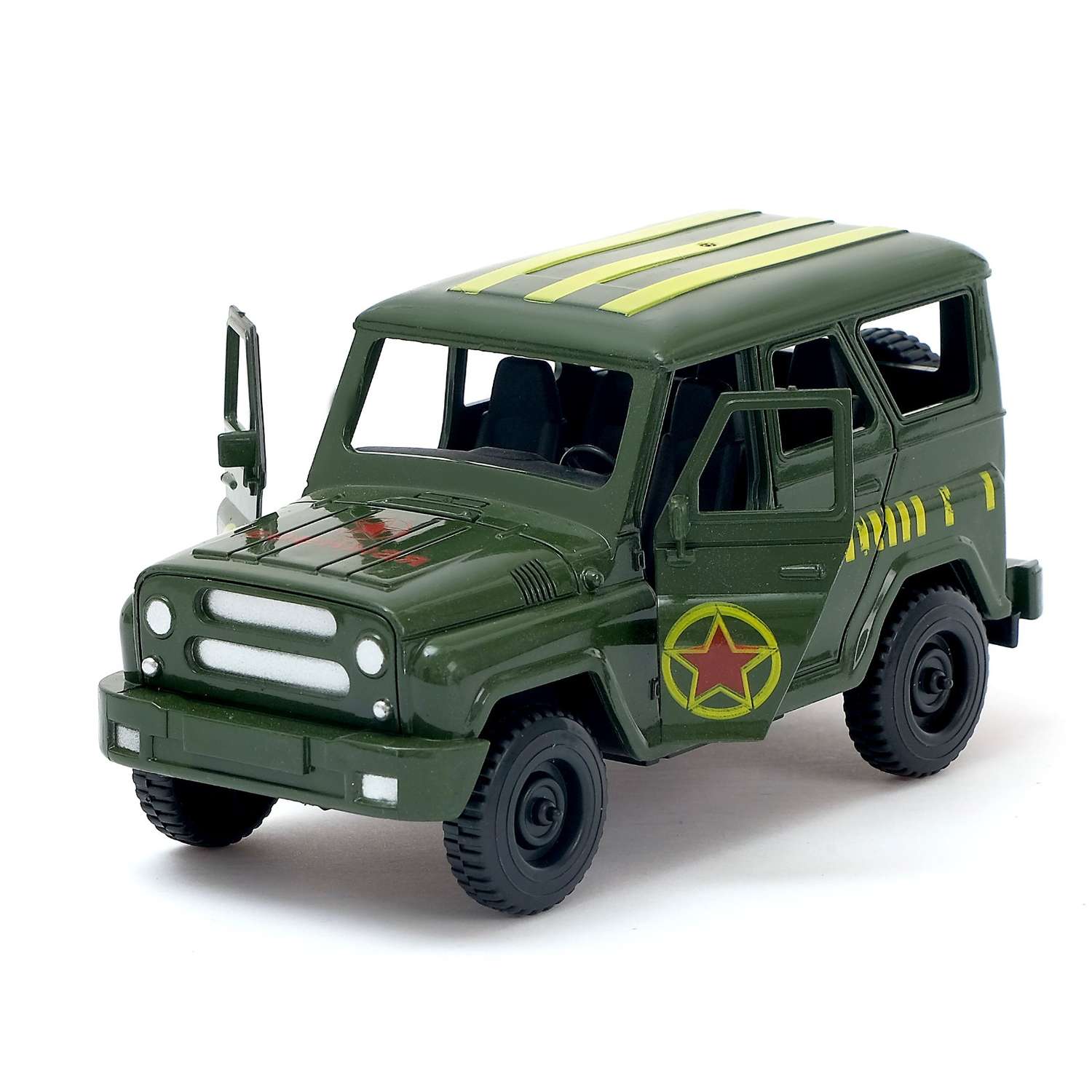Машинка Автоград инерционная Джип Вооруженные силы - фото 1