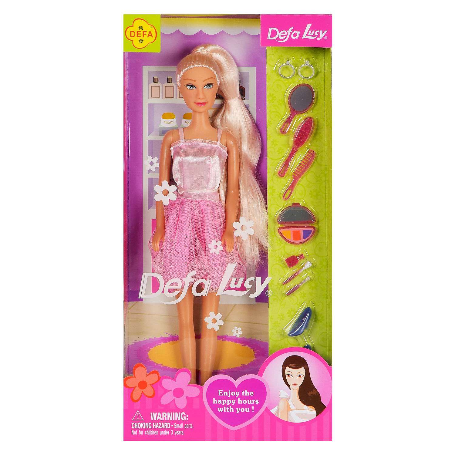 Кукла Lucy Junfa В салоне красоты в розовом платье 29 см 8066d/розовое - фото 1