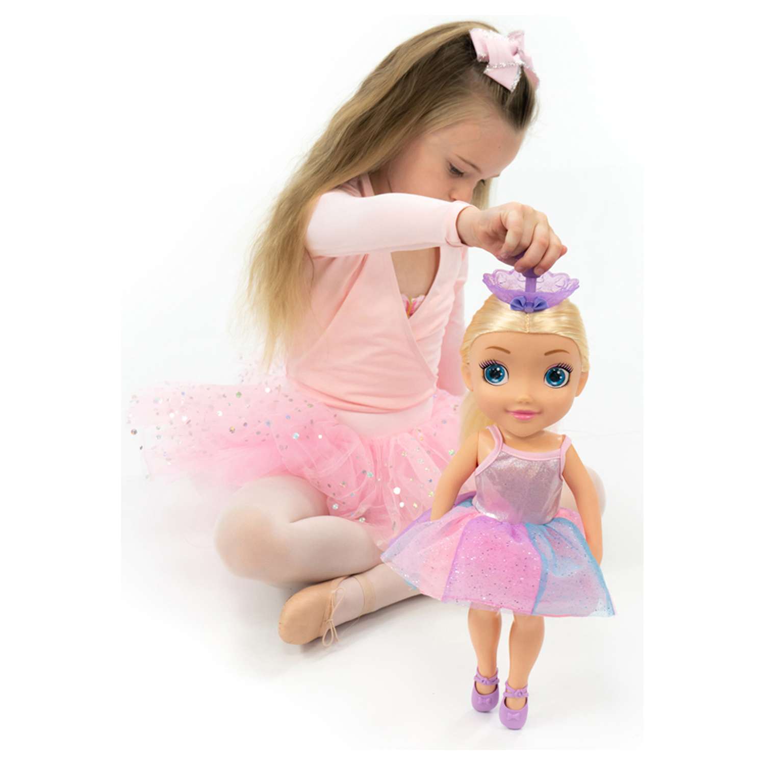 Игрушка Ballerina Dreamer кукла танцующая балерина светлые волосы свет звук 45см HUN7229 HUN7229 - фото 7