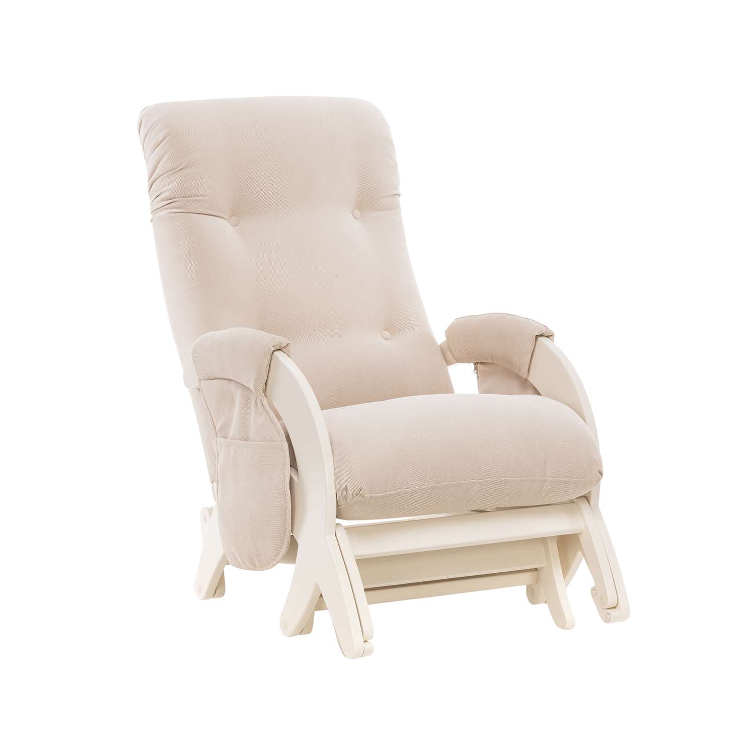 Кресло для кормления Milli Dream с карманами Дуб шампань ткань Verona Vanilla - фото 1