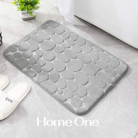 Набор ковриков Home One для ванной ULG рельефный светло-серый