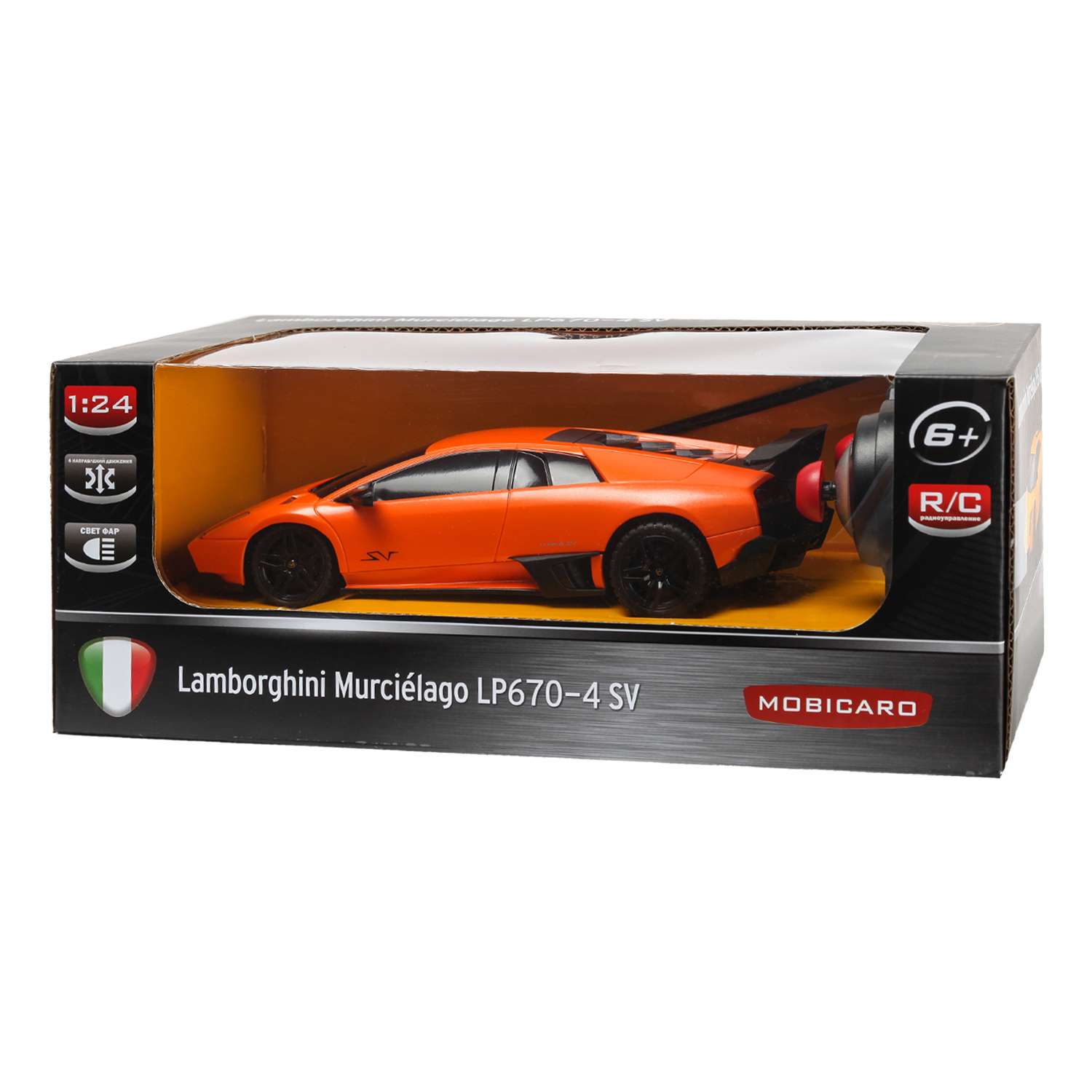 Машинка Mobicaro РУ 1:24 Lamborghini LP670 Оранжевая YS033881-O - фото 2