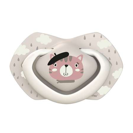 Пустышка Canpol Babies Bonjour Paris симметричная с 0месяцев 2шт Розовая