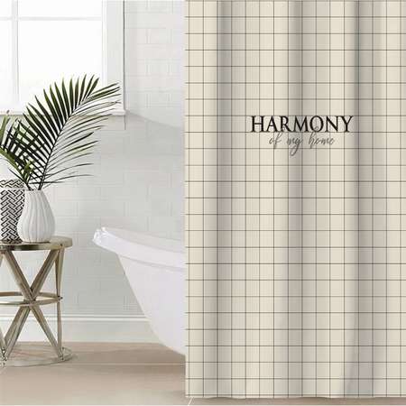 Штора для ванны Этель Harmony 145 х 180 см полиэстер