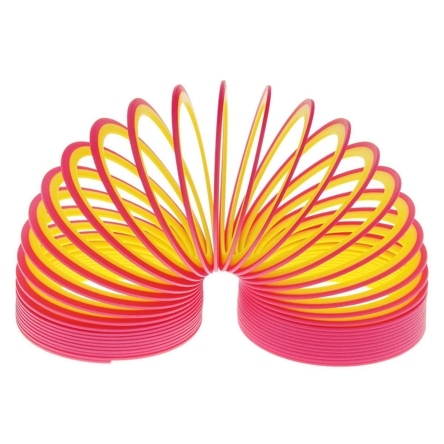 Пружинка пластик Slinky Неон - 2х-цветная в ассортименте - фото 4
